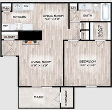B - 1-1 7708 floor plan